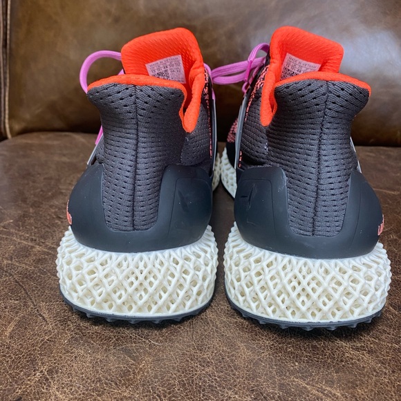 Adidas Ultra4D Black/Pink/Orange Running Shoes Size 13 - Picture 6 of 8